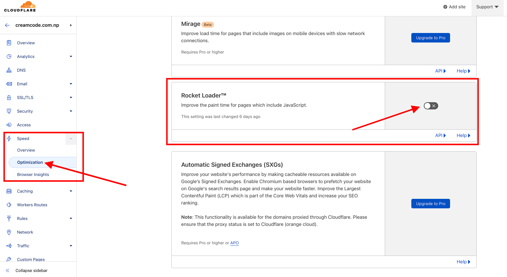 Cloudflare Rocker Loader